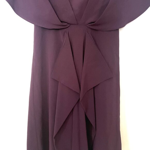 Reiss Plum Open-Back Cocktail Dress | Size 0 - Picture 2 of 6